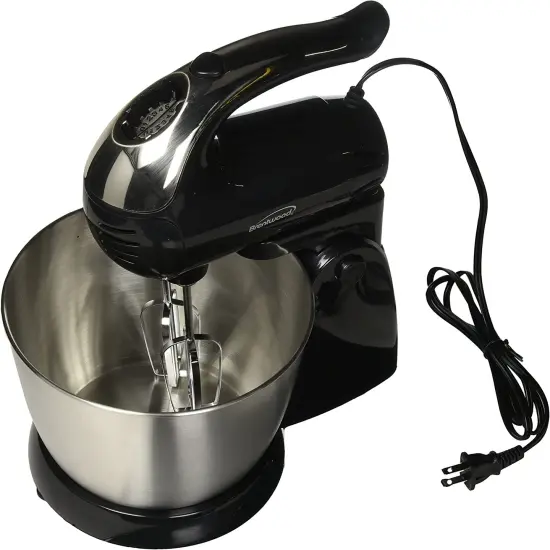 Brentwood 5-SPEED STAND MIXER - BLK/SS {1}