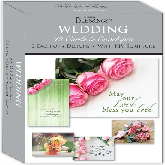 Wedding Florals - Assorted Wedding Cards, Box of 12 {2}