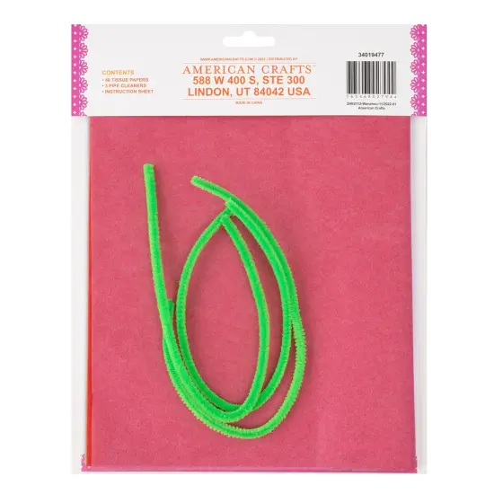 Craft Around The World Mexican Paper Flowers-Makes 8 {3}