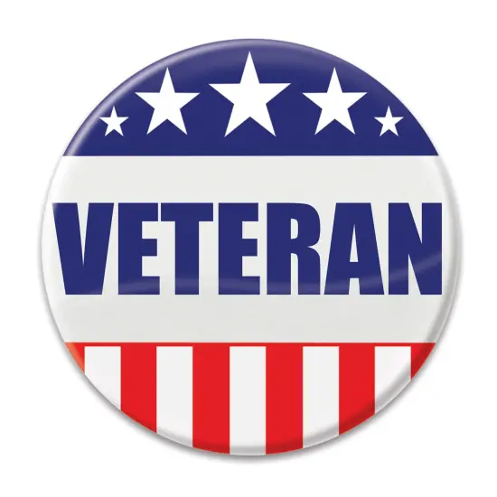 Veteran Button, (Pack of 6) {1}