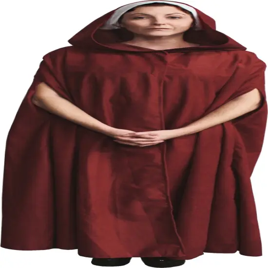 Women's Deluxe Handmaiden Handmaid Apocalyptic Dystopian Future Robe Costume {3}