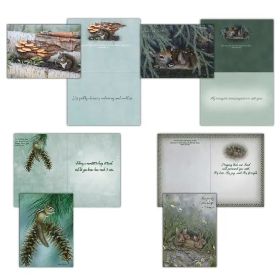 Woodlands- Boxed Thinking of You Cards, Box of 12 {1}