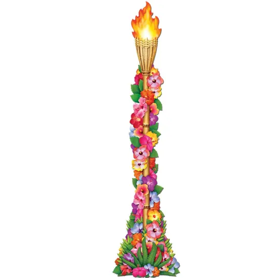 Jointed Floral Tiki Torch (Pack of 12) {1}