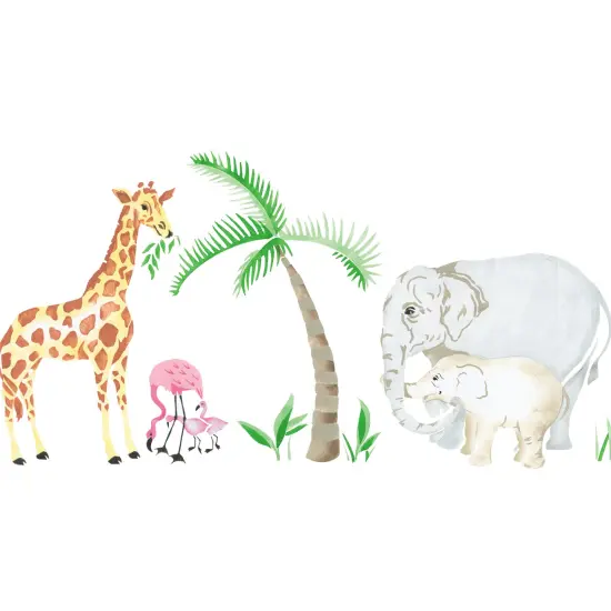 Safari Wall Stencil Border | 2868 by Designer Stencils | Animal & Nature Stencils | {2}