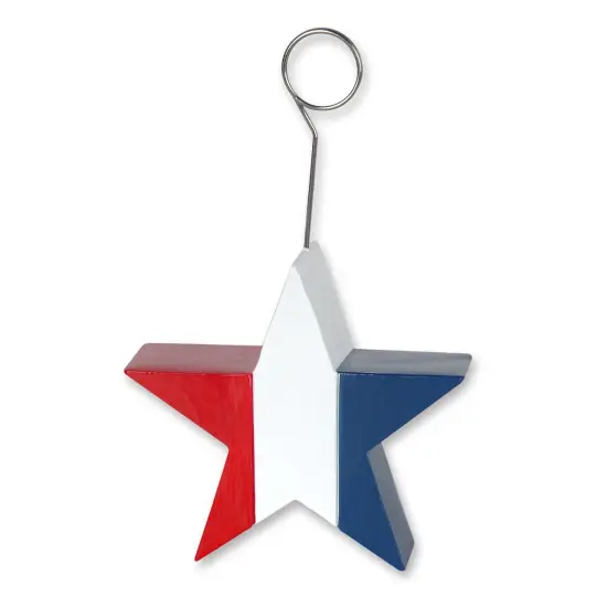 Patriotic Star Photo/Balloon Holder (Pack of 6) {1}