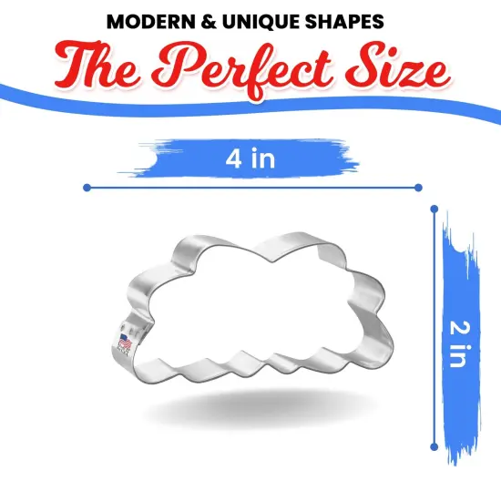 CookieCutter.com 4 in Floral Eucalyptus Leaf Cookie Cutter Shapes Made in USA,  {2}