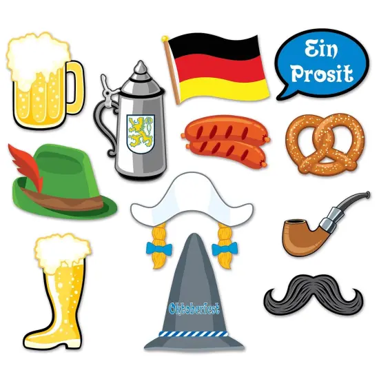 Oktoberfest Photo Fun Signs (Pack of 12) {1}