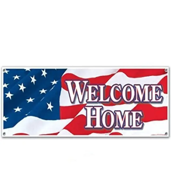 Welcome Home Sign Banner (Pack of 12) {1}