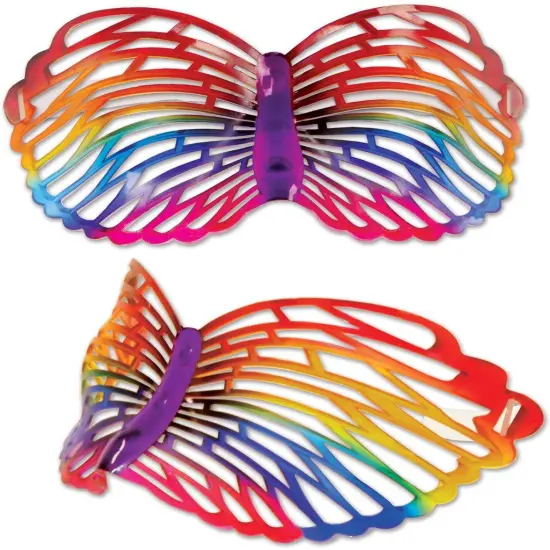 Rainbow Butterfly Glasses (Pack of 6) {1}