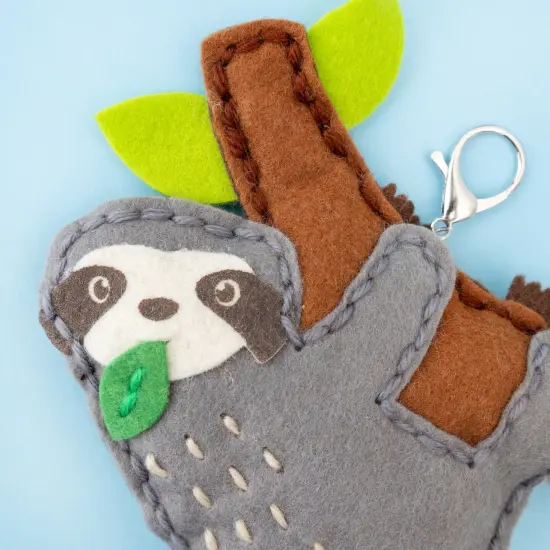 Colorbok Sew Cute! Felt Keychain-Sloth {5}