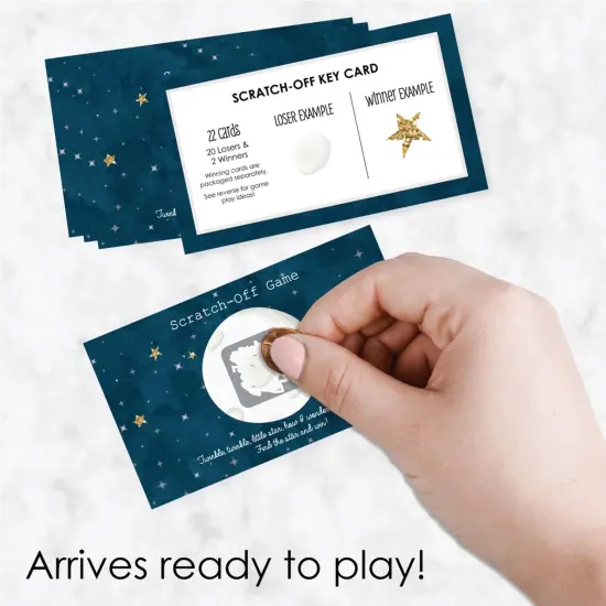 Big Dot of Happiness Twinkle Twinkle Little Star - Baby Shower or Birthday Party Game Scratch Off Cards - 22 Count {3}