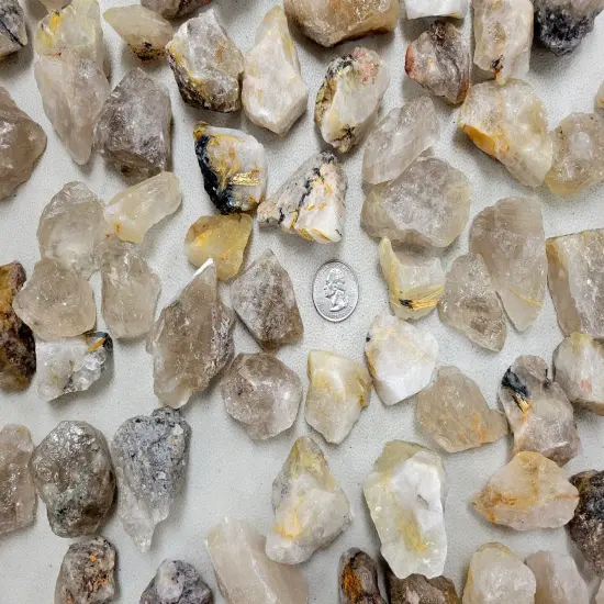 Rutilated Quartz Crystals Bulk - Rutile Quartz {3}