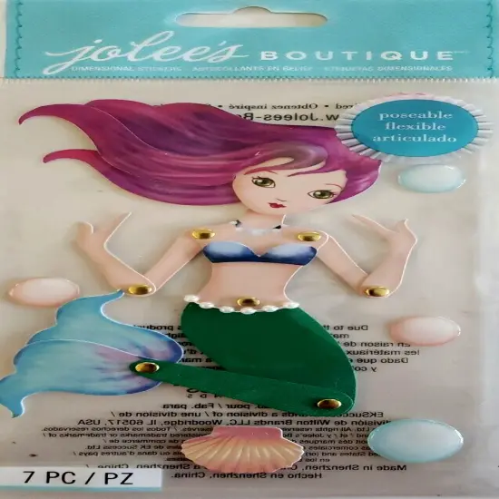 Jolee's Boutique Poseable Mermaid Dimensional Stickers {1}