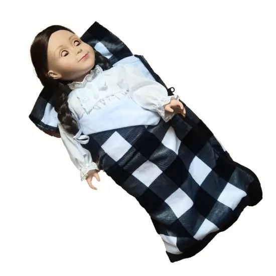 The Queen's Treasures 18in Doll Buffalo Check Sleeping Bag Fits American Girl {2}