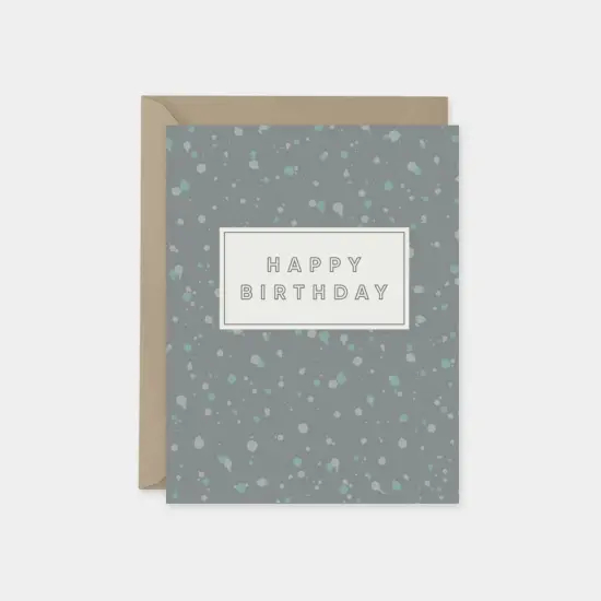 Ink Splot Happy Birthday Cards, Dot {5}