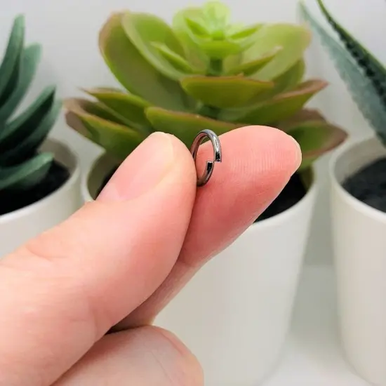 100, 500 or 1,000 Pieces: 9 mm Gray Gunmetal Open Jump Rings, 17g {3}