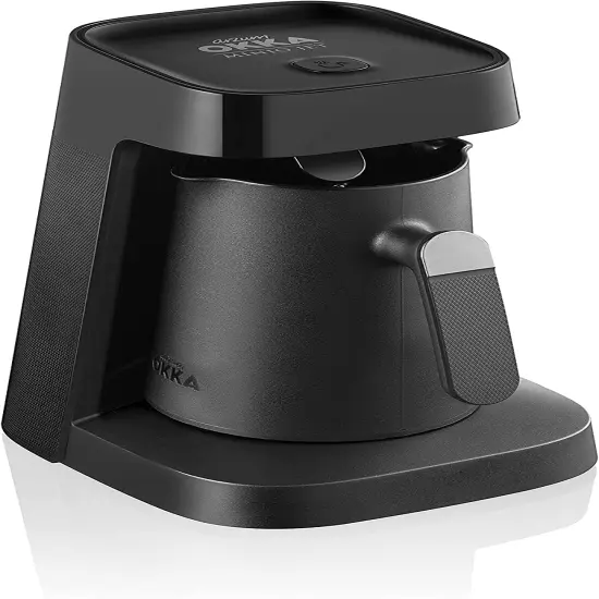 Arzum Okka Jet Automatic Turkish Coffee Maker, 120V, Black/Chrome {1}