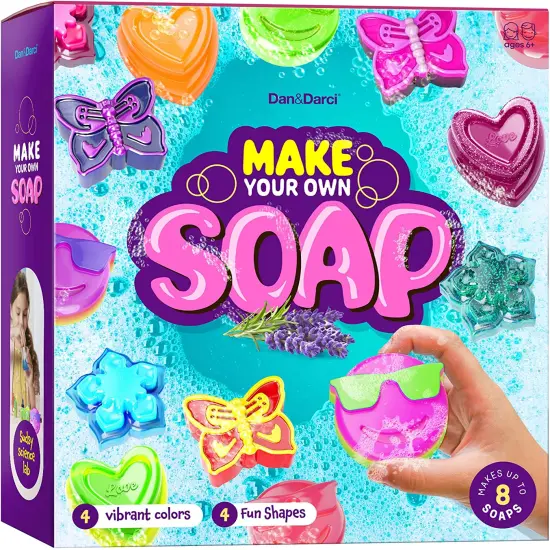 Dan&Darci Soap Making Kit for Kids - Kids Crafts Science Project Toys - Gifts for Girls and Boys Ages 6-12 - Kid DIY Soap Kits {1}