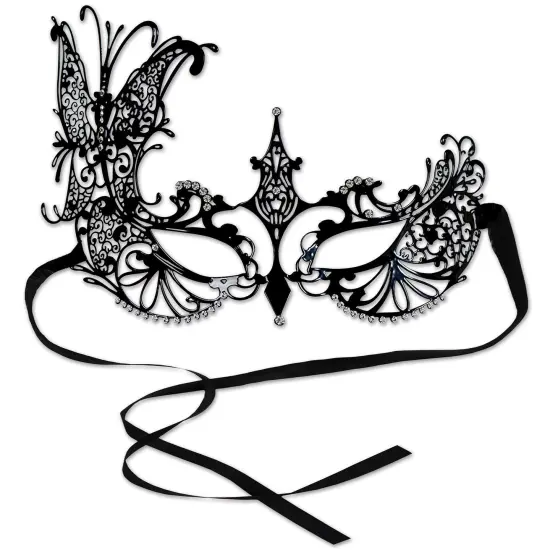 Metal Filigree Masquerade Mask (Pack of 6) {1}