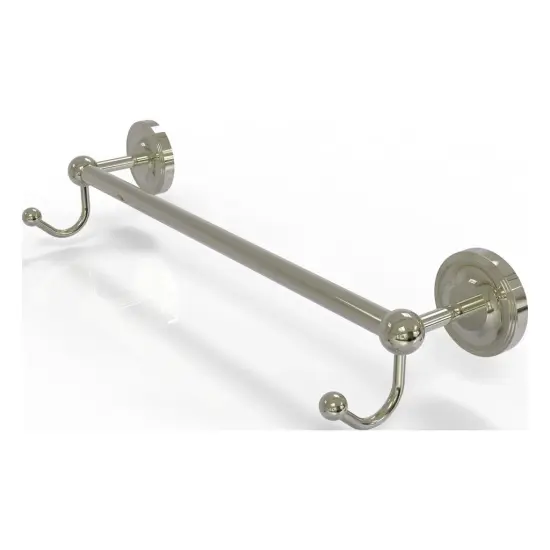 Prestige Regal Collection 18 Inch Towel Bar With Integrated Hooks - Pr-41-18-Hk-Pni {1}
