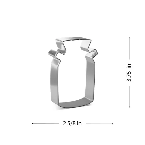Farmhouse Milk Jug Cookie Cutter 3.75 in, CookieCutter.com, Tin Plated Steel, Handmade in the USA {2}