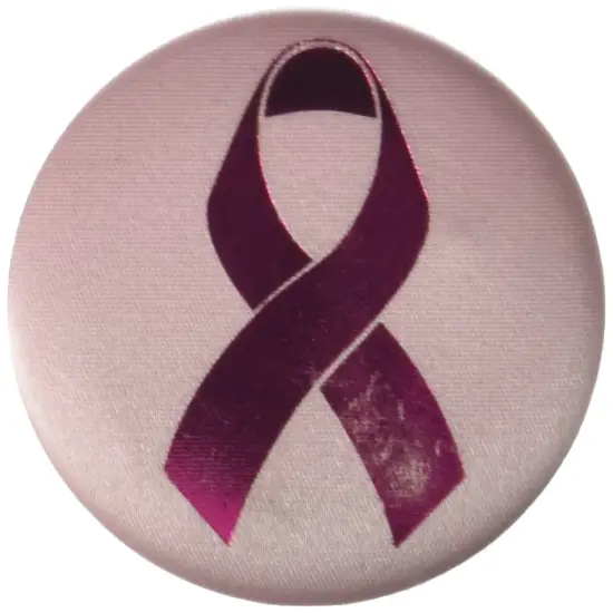 Pink Ribbon Satin Button (Pack of 6) {1}