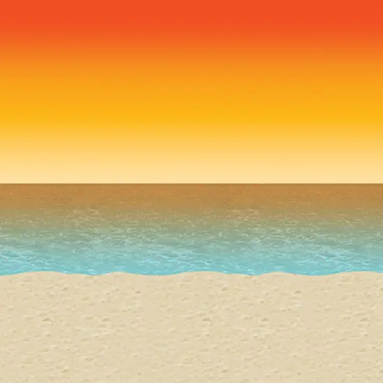 Luau Sunset Backdrop (Pack of 6) {1}