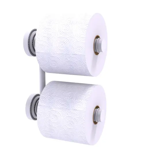Dottingham Collection 2 Roll Reserve Roll Toilet Paper Holder - Matte White {1}