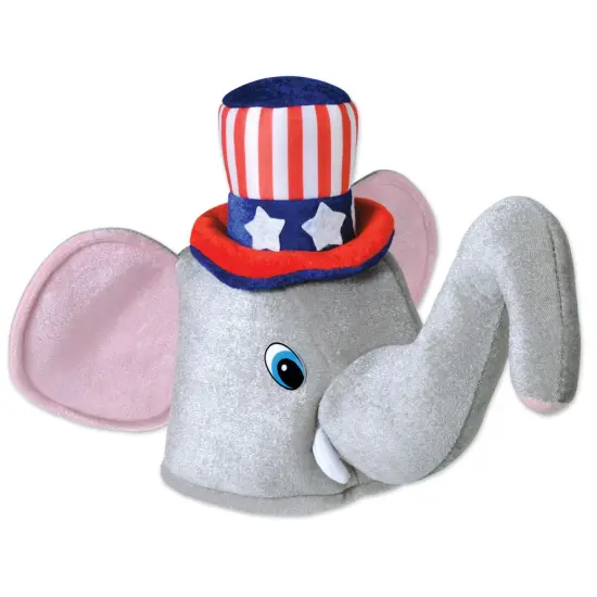Plush Patriotic Elephant Hat, (Pack of 6) {1}
