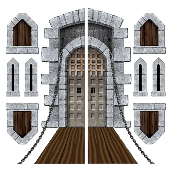 Castle Door & Window Props (Pack of 12) {1}