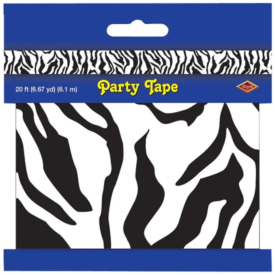 Zebra Print Party Tape (Pack of 12) {1}