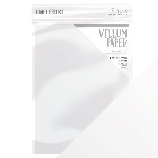 Craft Perfect Vellum Paper 8.5"X11" 10/Pkg-Pure White {3}
