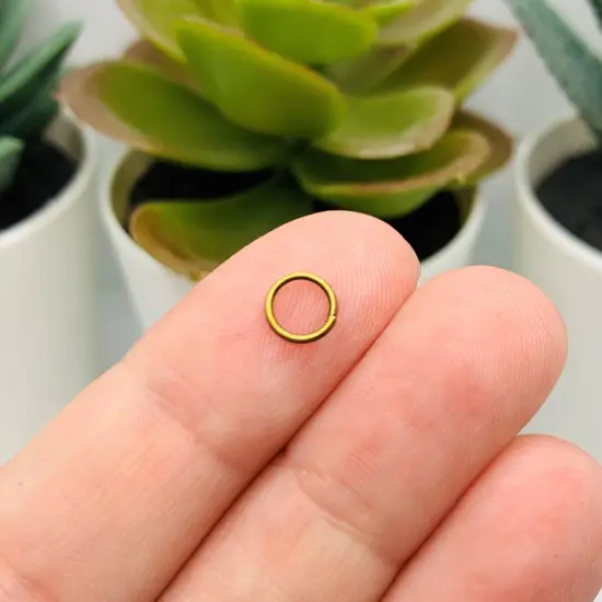 100, 500 or 1,000 Pieces: 6 mm Bronze Open Jump Rings, 21g {3}