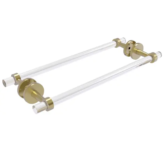 Clearview Collection 18 Inch Back To Back Shower Door Towel Bar - Satin Brass {1}
