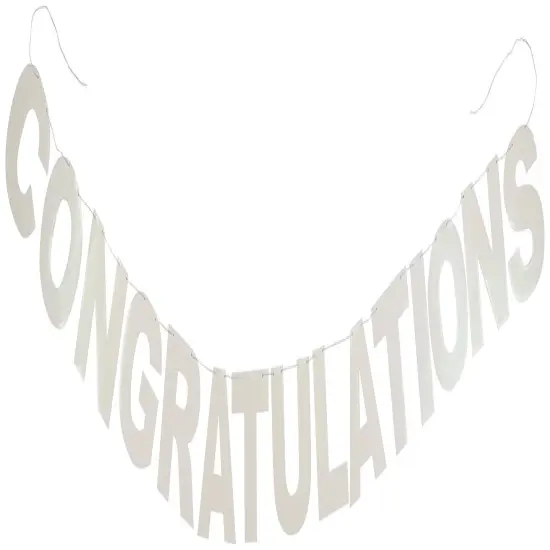 Glittered Congratulations Streamer (Pack of 12) {1}