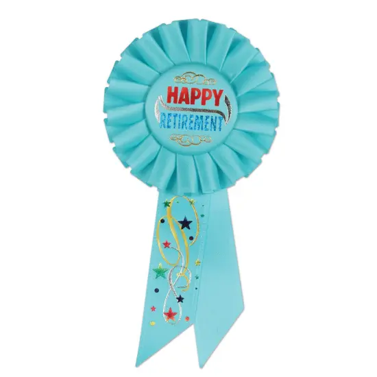 Happy Retirement Rosette (Pack of 6) {1}