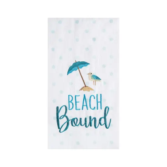 Beach Bound Flour Sack Kitchen Towel {1}