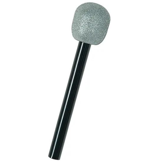 Glittered Microphone (Pack Of 12) {1}