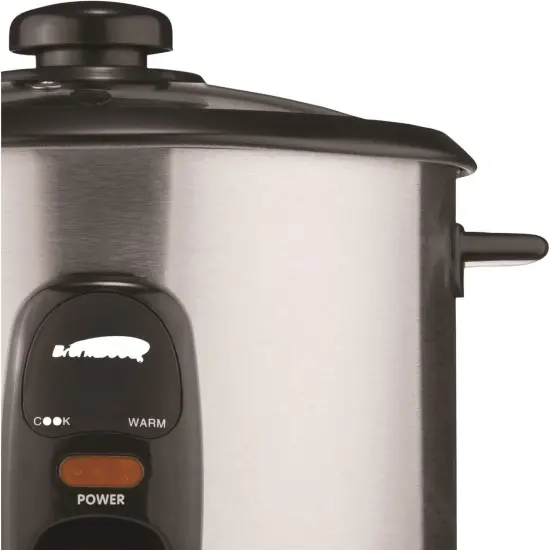 Brentwood 8 CUPS (UNCOOKED) RICE COOKER -SS/BLK {4}