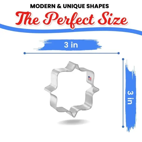 CookieCutter.com 3 in Square Plaque Frames Cookie Cutter Shapes Made in USA,  {2}