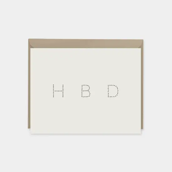 HBD Happy Birthday Dotted Typography {1}