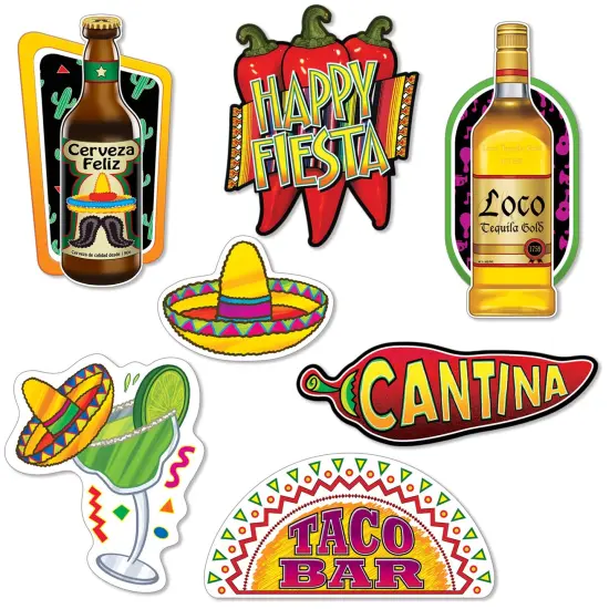 Fiesta Cutouts, (Pack Of 12) {1}
