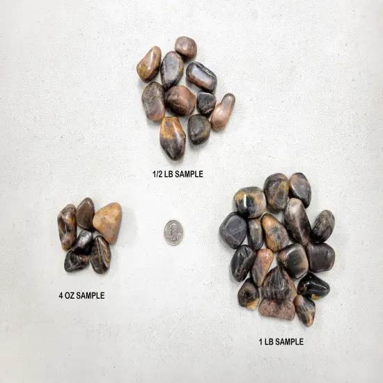 Tumbled Black Moonstone Crystals from India {4}