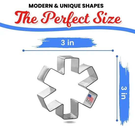Medical Symbol Cookie Cutter 3 in, CookieCutter.com, Tin Plated Steel, Handmade in the USA {2}