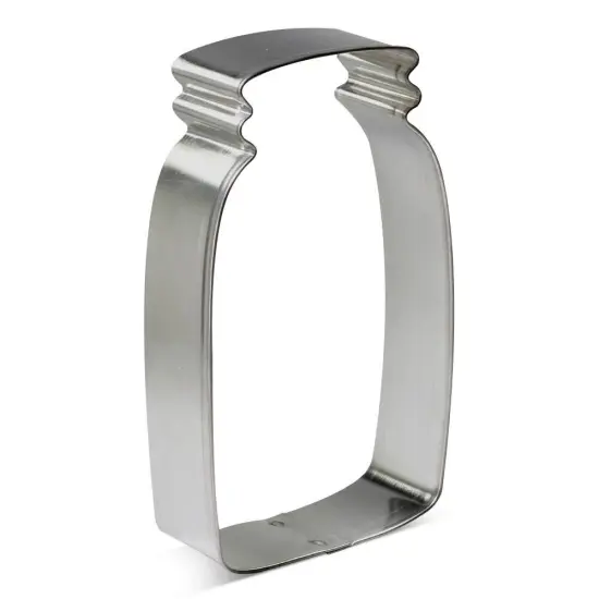 Mason Jar Cookie Cutter 4.5 in B1602, CookieCutter.com, Tin Plated Steel, Handmade in the USA {1}