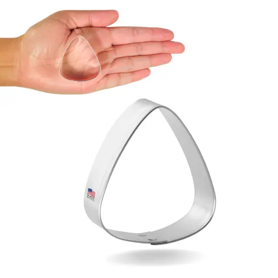 CookieCutter.com Mini Pie Slice, Candy Corn 1.75 in Cookie Cutter Tin Plated Steel, Made in USA {1}