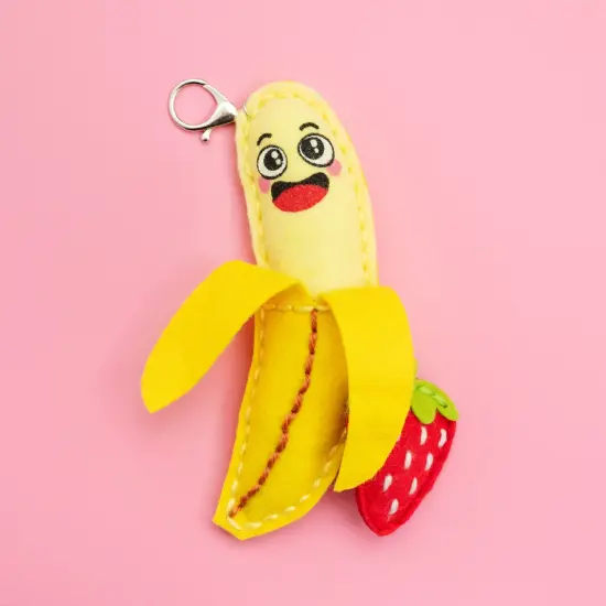 Colorbok Sew Cute! Felt Keychain-Banana {5}