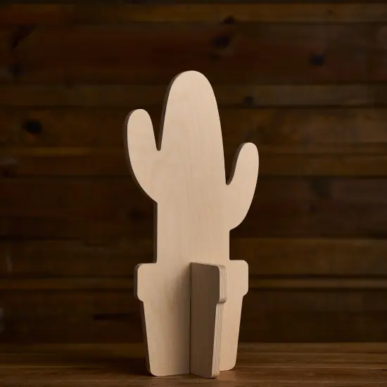 17 in. Unfinished Slotted Cactus {1}