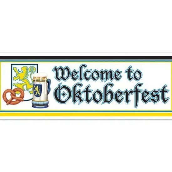 Welcome To Oktoberfest Sign Banner (Pack of 12) {1}