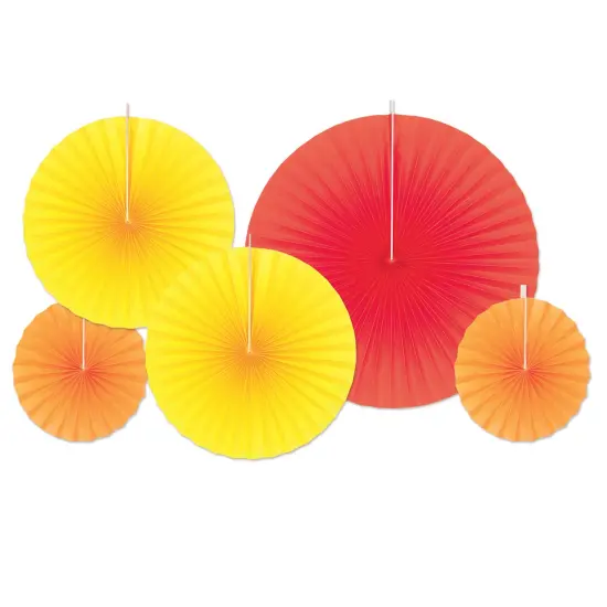 Accordion Paper Fans, (Pack of 12) {1}